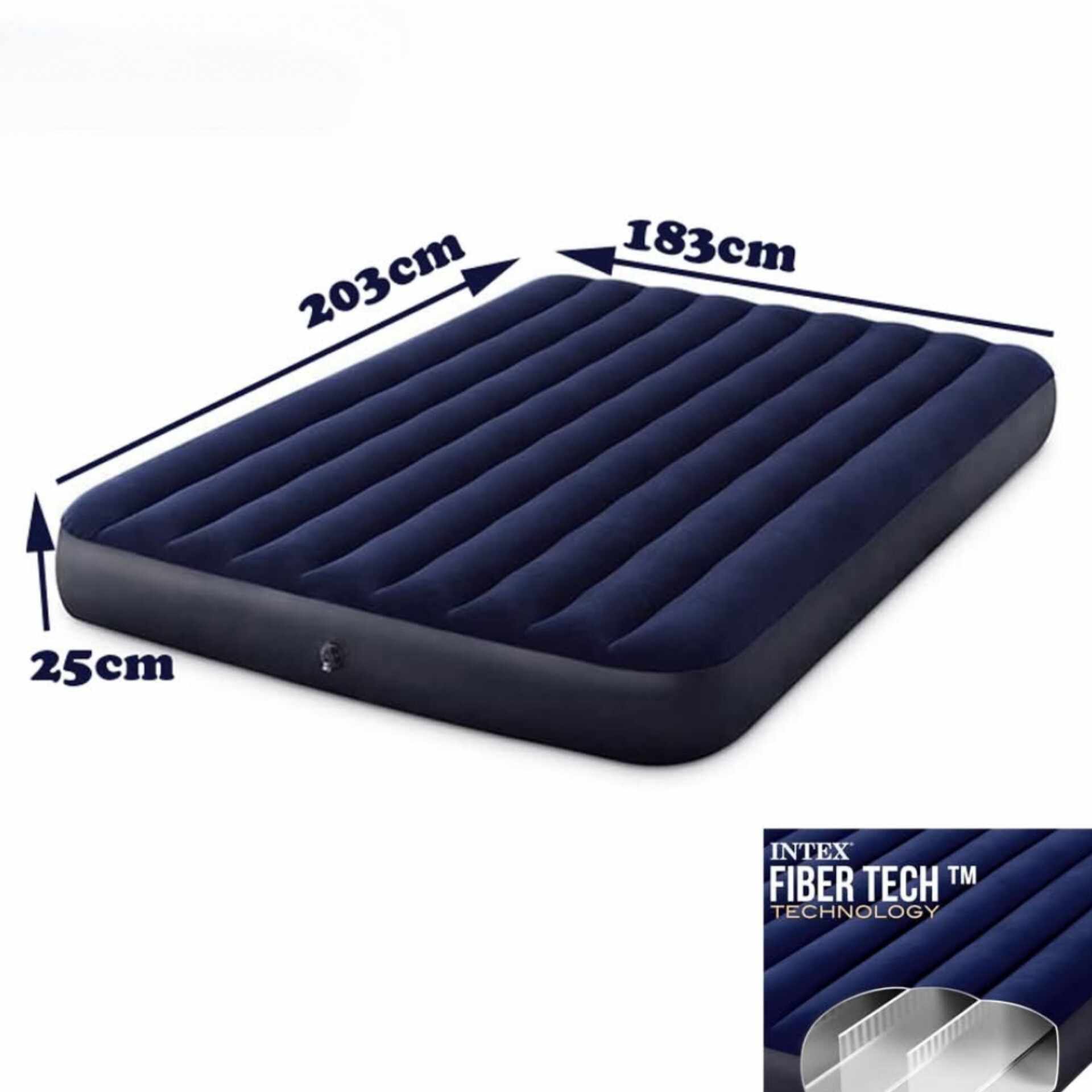 Matelas gonflable Intex - (203-183-25) cm