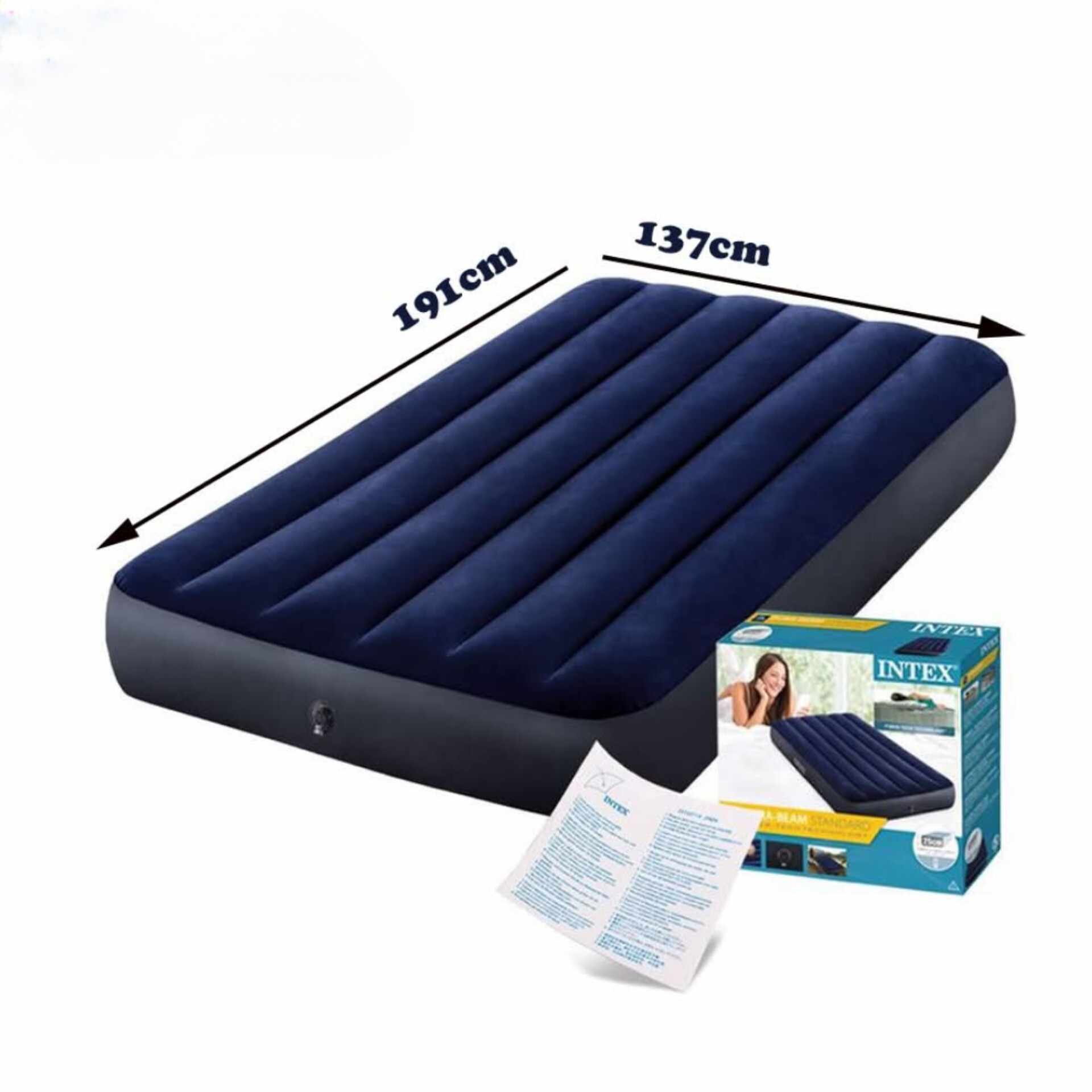 Matelas gonflable Intex - (137-191-25) cm